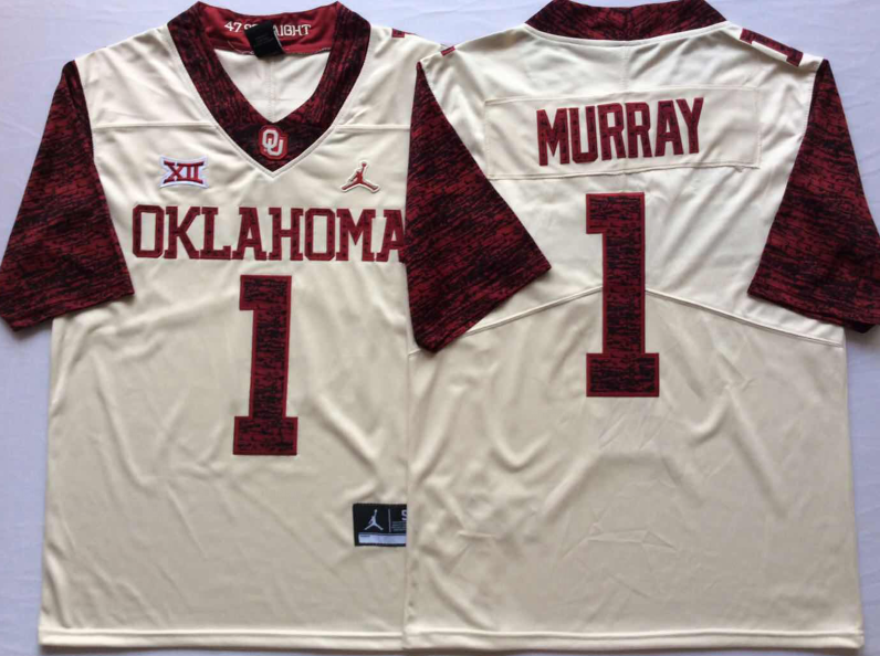 NCAA Men Oklahoma Sooners White Limited #6 MAYFIELD->ncaa teams->NCAA Jersey